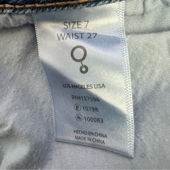 Insane Gene Women’s Jr Blue Jean Sz 7 High-Waist Girlfriend Distress Ripped Torn - Picture 8 of 15